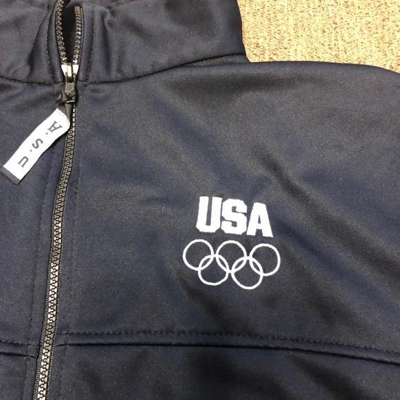 USA Olympics Jacket Committee Black Zip XL - Picture 2 of 8